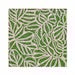 Set of 4 green floral cloth napkins, eco-friendly and soft microfiber for elegant dining.